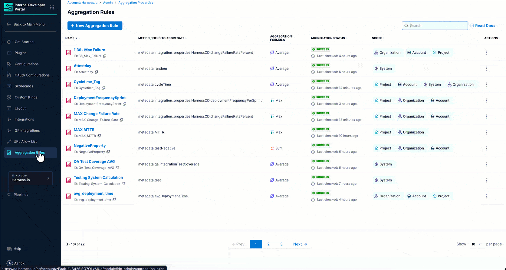 Layout editor showing StatsCard configuration