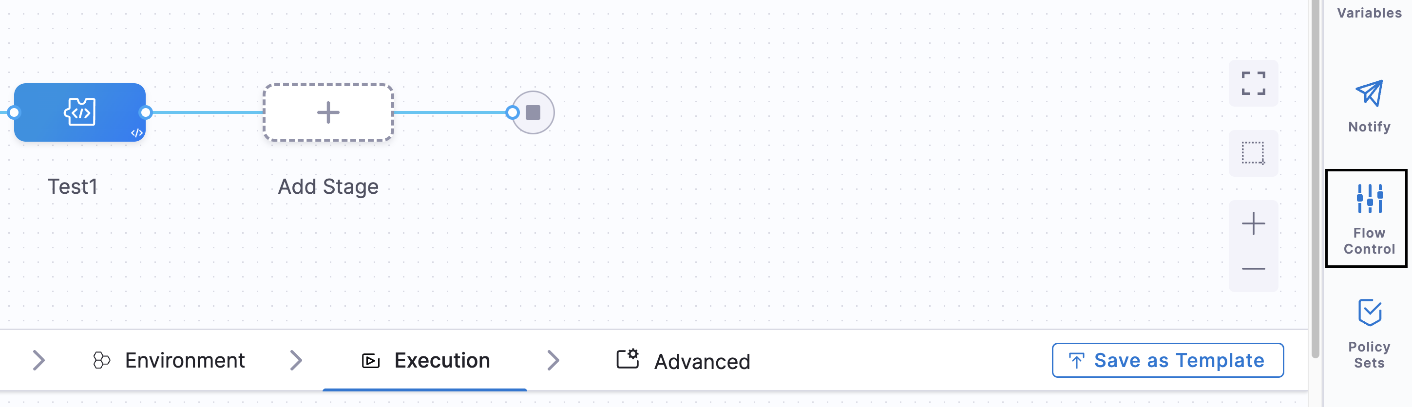 Click to view full size image Flow Control option in a pipeline