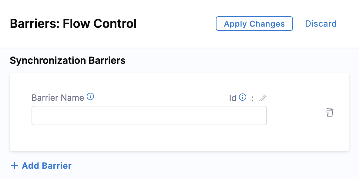 Click to view full size image Entering a unique barrier name