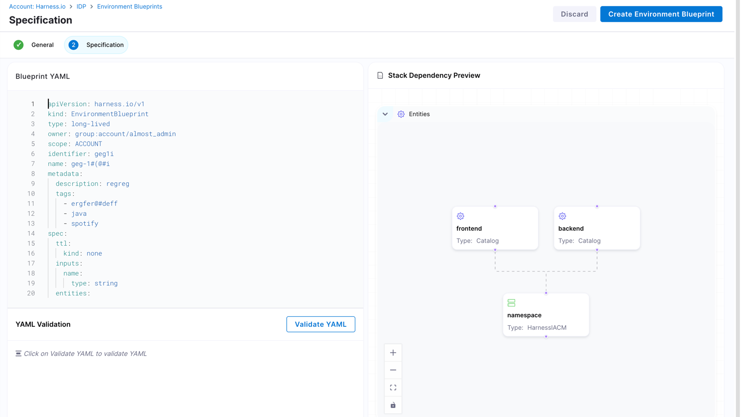 Environment Blueprints