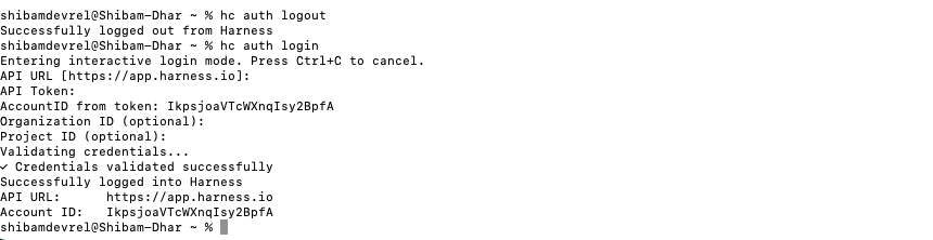 Auth Login form