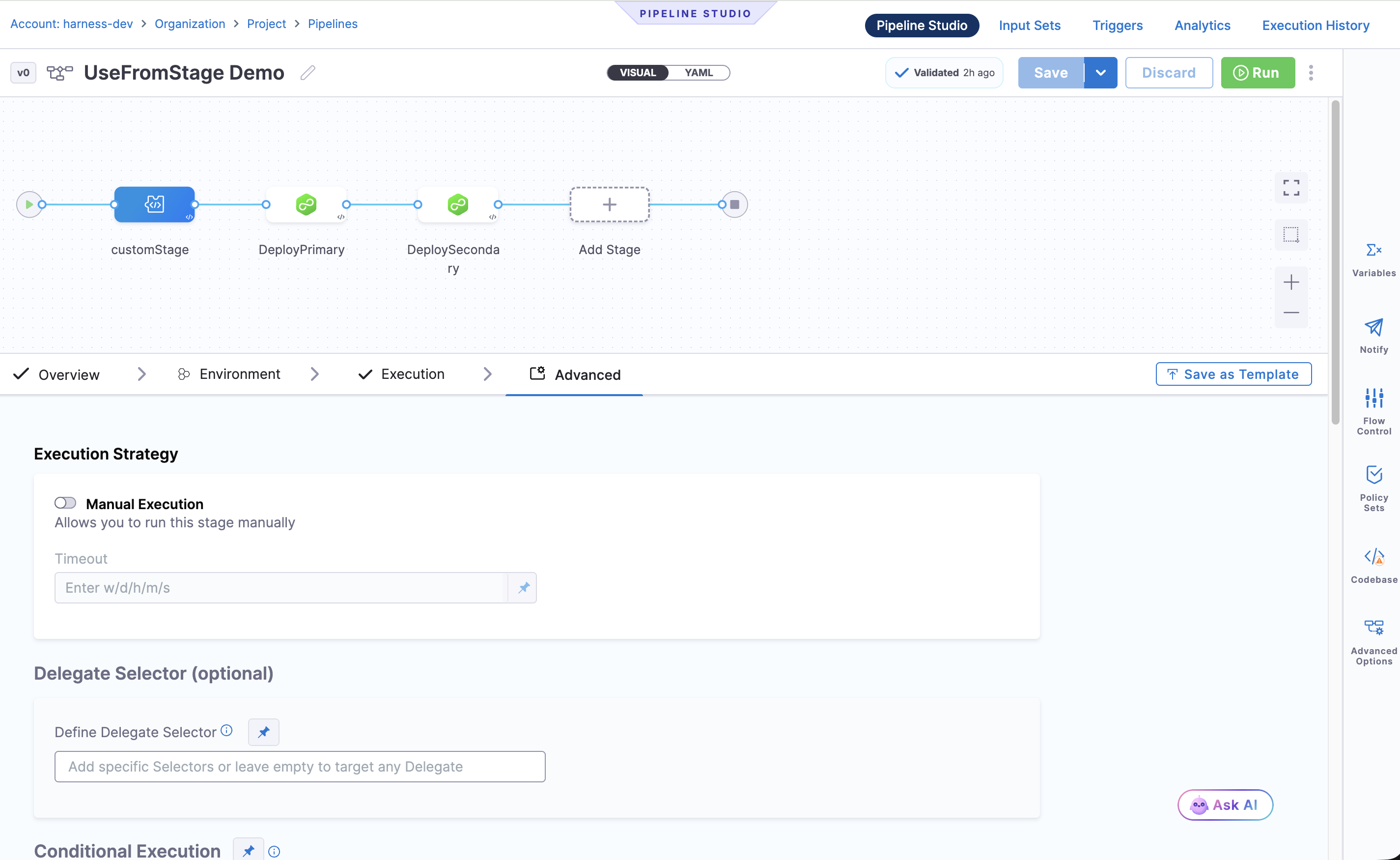 Click to view full size image Pipeline visual mode