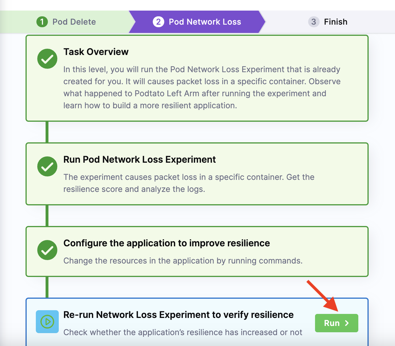 pod network loss